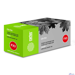 Картридж лазерный Cactus CS-FX3 черный (2700стр.) для Canon L200/L250/L300/MP-L90