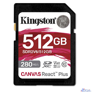 SecureDigital 512GB Kingston SDR2V6/512GB Canvas React Plus w/o adapter