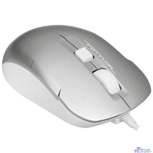 Мышь A4Tech Fstyler FM26 серебристый оптическая (1600dpi) USB (4but)