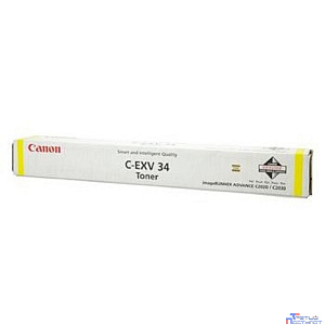 Canon C-EXV34Y 3785B002 Тонер для IR Advance-C2000ser / C2020 / C2025 / C2030, Желтый, 16000стр. (CX)