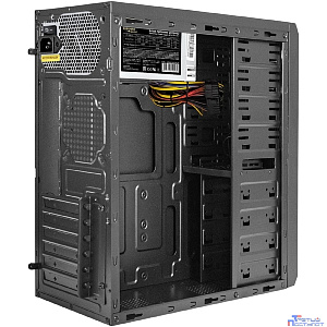 Exegate EX299342RUS Корпус Miditower ExeGate UN-605B-UNS400 (ATX, БП UNS400 с вент. 12см, 2*USB, аудио, блокировка, черный)