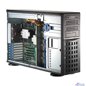 Supermicro SYS-741P-TRT Серверная платформа (X13DEI-T, CSE-745BTS-R1K23BP) (2 x LGA-4677, 16xDDR5 Up to 4TB, 8x3.5" SATA3/SAS/4*NVME, Optional DVD-ROM drive, 2 M.2 NVMe, 4 PCIe 5.0 x16 fh, 2 PCIe 5.