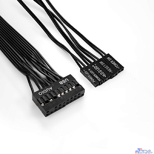 Exegate EX299318RUS Корпус Miditower ExeGate AA-440-UNS400 (ATX, БП UNS400 с вент. 12см, 2*USB, аудио, черный)