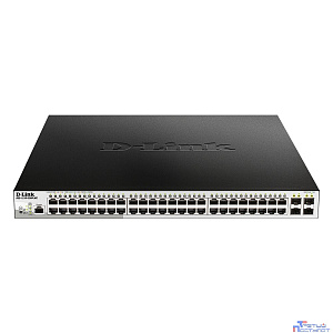 D-Link DGS-1210-52MP/ME/B2A PROJ Управляемый L2 коммутатор с 48 портами 10/100/1000Base-T и 4 портами 1000Base-X SFP (порты 1-8 PoE 802.3af/at, порты 9-48 PoE 802.3af, PoE-бюджет 370 Вт)