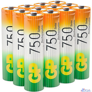 GP ReEnergy 75AAAHC AA, емкость 750 мАч (75AAAHCRGY-2CRCB2) (12шт. в уп-ке)
