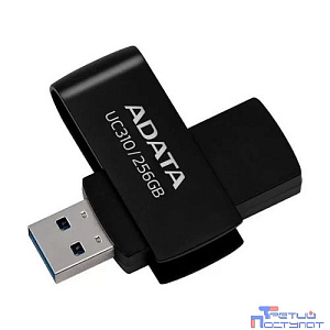 A-DATA Flash Drive 256GB <UC310-256G-RBK> UC310, USB 3.2, черный