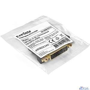 Exegate EX294729RUS Переходник DVI-D-HDMI ExeGate EX-HDMI-DVI-3 (25F/19M, v 1.4b, позолоченные контакты, экран)