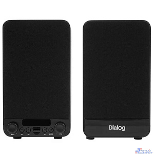Dialog Jazz AJ-13 BLACK - акустические колонки 2.0, 2*15W RMS, Bluetooth, FM, USB+microSD reader
