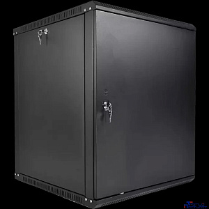 ЦМО Шкаф телекоммуникационный настенный разборный ЭКОНОМ 12U (600 x 650) дверь металл, цвет черный (ШРН-Э-12.650.1-9005)