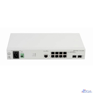 ELTEX MES2408B Ethernet-коммутатор 8 портов 10/100/1000BASE-T, 2 порта 100BASE-FX/1000BASE-X, L2,220В AC, 12В