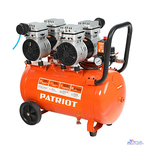 Компрессор Patriot поршневой безмасляный WO 50-300 [525301925] { 300 л/мин, 8 бар, 2000 Вт, 50 л, быстросъем и "елочка" с вентилем }