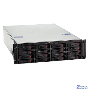 Exegate EX281299RUS Серверный корпус ExeGate Pro 3U660-HS16 <RM 19", высота 3U, глубина 660, БП 2U-500ADS,16xHotSwap, USB>