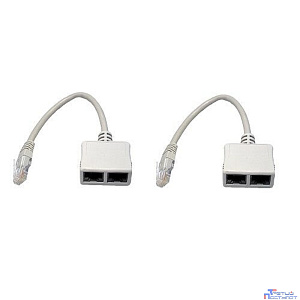 5bites Разветвитель (сплиттер) LAU55-05W RJ45 M / 2*RJ45 F / UTP / 100MB / 2ШТ