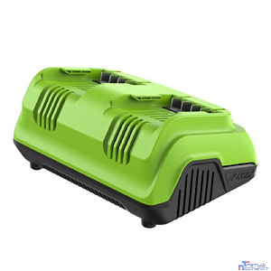 Greenworks G24X2C8 Ультрабыстрое двойное зарядное устройство , 24V, 8A [2958807]