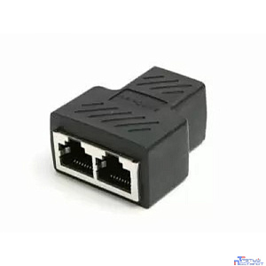 VCOM Разветвитель RJ-45 8P8C (F)<-->2 x 8P8C (F) ,FTP, ABS пластик, кат. 5eVCOM <CT252S>[4895182256415]