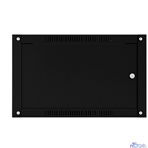 NTSS Шкаф настенный телекоммуникационный NTSS WS 15U 600х450х770мм, 2 профиля 19, дверь сплошная металл, боковые стенки съемные, разобранный, черный RAL 9005 NTSS-WSP15U6045FD-BL