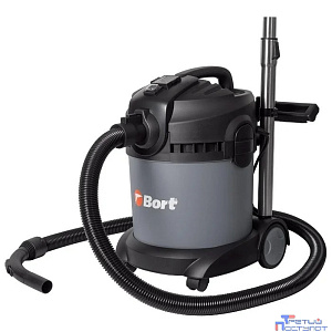 Bort Пылесос для сухой и влажной уборки BAX-1520-Smart Cle {Расход воздуха 50 л/сек; 94 л/сек; Вместимость бака 20 л; Мощность 1400 Вт; Пылесос для влажной уборки ;гарантия 2 г} [98291148]