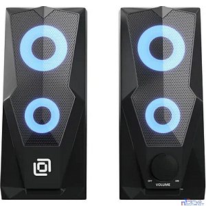 Колонки Oklick OK-127 2.0 черный 6Вт