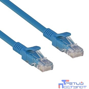 Exegate EX282035RUS Патч-корд UTP-RJ45-RJ45-5e-5M-BL, UTP, cat.5e, 5м, синий