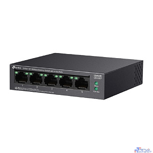 TP-Link LS105LP Настольный коммутатор с 5 портами 10/100 Мбит/с (4 порта PoE)
