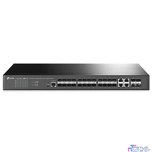 TP-Link SG3428XF Управляемый коммутатор JetStream уровня 2+ с 20 гигабитными портами SFP, 4 портами SFP+ и 4 комбинированными портами SFP/RJ45