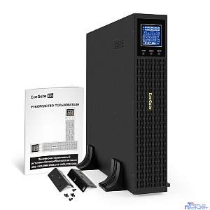 Exegate EX299039RUS ИБП Pure Sine Wave ExeGate SinePower UHB-3000.LCD.AVR.8C13.RJ.USB.BC.2U (3000VA/2400W, LCD, AVR, 8*C13, RJ45/11, USB, батарея 12V 9Ah - 4шт, Rackmount 2U/Tower, возможность подключ