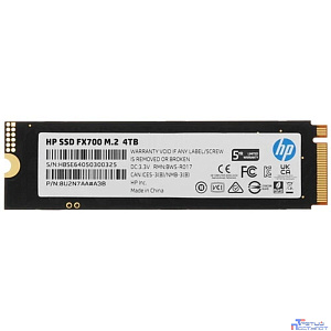 SSD M.2 HP 4.0Tb FX700 Series <8U2N7AA#ABB> (PCI-E 4.0 x4, up to 7200/6200MBs, 3D NAND, 1600TBW) h/s