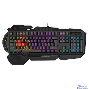 Клавиатура A4Tech Bloody B310N черный USB Multimedia for gamer LED (B310N)