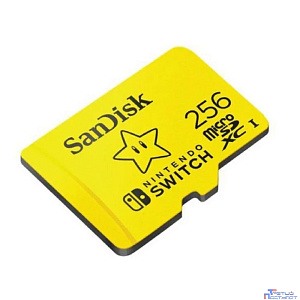 Micro SecureDigital 256GB SanDisk for Nintendo Switch Class 10, UHS-I, W90, R 100 МБ/с, <SDSQXAO-25