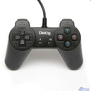 Dialog Action GP-A01, черный {Геймпад, 10 кнопок, USB}