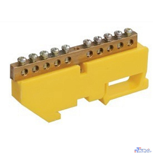 Iek YNN10-812-10D-K05 Шина PE "земля" на DIN-изол ШНИ-8х12-10-Д-Ж ИЭК