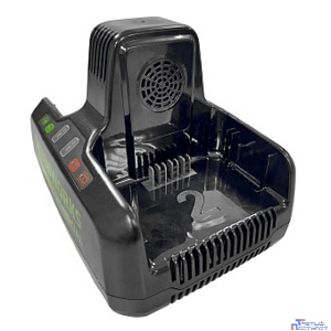Greenworks Быстрое зарядное устройство для 2-х аккумуляторов Greenworks G82C2, 82V [2939007]