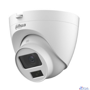 DAHUA DH-HAC-HDW1500CLQP-IL-A-0360B-S2 Уличная турельная HDCVI-видеокамера с интеллектуальной двойной подсветкой 5Мп, объектив 3.6мм, ИК 20м, LED 20м, IP67, корпус: пластик, быстрый монтаж