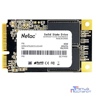 SSD mSATA Netac 2.0Tb N5M Series <NT01N5M-002T-M3X> Retail (SATA3, up to 560/520MBs, 3D NAND, 1120TBW)