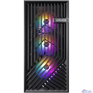 1STPLAYER FD8 Black / E-ATX / 4x120mm FRGB fans / FD8-BK-4F1