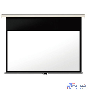 LUMIEN Master Picture CSR LMP-100118CSR Настенный экран 247x239 см(раб.область 234х234 см)(96"х96)Matte White, механизм плавного возврата, возможность потолочн./настенного крепления  (белый корпус)4:3