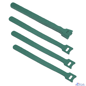 Cabeus CLAMP-180-GN Хомут для кабеля, липучка с мягкой застежкой, 180x14 мм, зеленый (10 шт.)