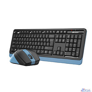 Комплект (клавиатура+мышь) A4TECH Fstyler FG1035, USB, беспроводной, черный [fg1035 navy blue]