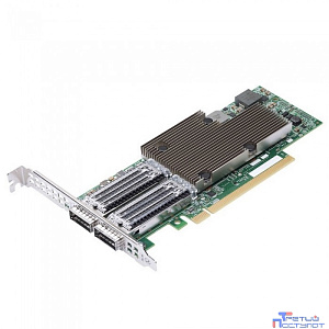 Broadcom NetXtreme P2100G (BCM957508-P2100G) 2x100GbE (100/50/25/10GbE), PCIe 4.0 x16, QSFP56, BCM57508, Ethernet Adapter, LP + FH brackets incl, BOX