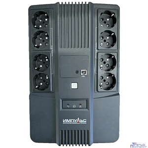 Импульс ИБП МАСТЕР 600 360Вт 600ВА {600/360 ВА/Вт, LED, USB, RJ11/RJ45, SCHUKOx8} черный {MT60102}