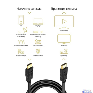 Defender Цифровой кабель HDMI-10 HDMI M-M, ver1.4, 3м (87457)