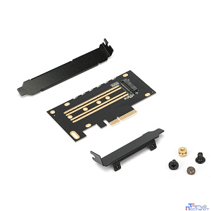 Gembird Адаптер для SSD M.2 NVMe в разъем PCI-e Gembird, коробка (MF-PCIE-NVME)
