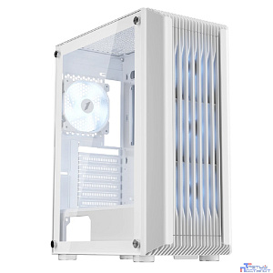 1STPLAYER BULLET HUNTER H6 ARGB White / ATX / 4x120mm ARGB fans / H6-WH-4F7-W