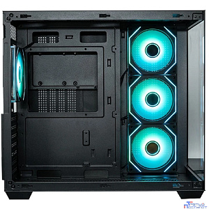 Корпус XASTRA QW500 4ARGB-C10-UC Black ATX/Aquarium/Screewless/4x120mm ARGB PWM FM fans/Argb+PWM HUB 10port/Type-C/ QW500-4FM12A-C10-UC