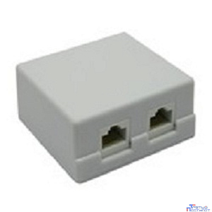 5bites LY-SB02-A Розетка  внешняя RJ-45 5e кат., 2порт.