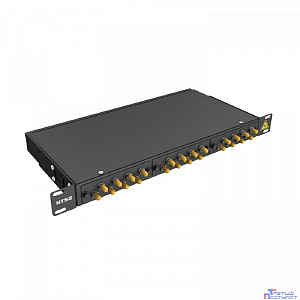NTSS Кросс 19" NTSS PREMIUM, предсобранный 1U, 20 портов ST/UPC, 9/125 мкм, (сплайс, пигтейлы, кдзс, планки, адаптеры), черный, RAL9005 NTSS-RFOB-PM-1U-20-ST/U-9-SP1.5G2A-BL