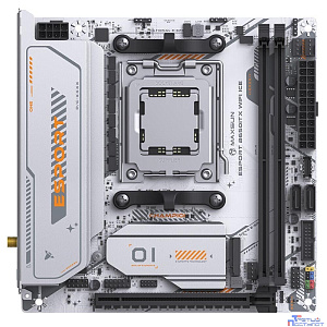 MAXSUN MS-eSport B650ITX WIFI ICE (Socket AM5, mini-ITX, 2*DDR5(96Gb), DP/HDMI,  2*SATA3, 2*M.2,  1*PCIEx16, 4*USB2.0, 2*USB 3.0,  LAN 1*2,5G, Bluetooth5.2,  Wi-Fi 802.11ax, RTL)