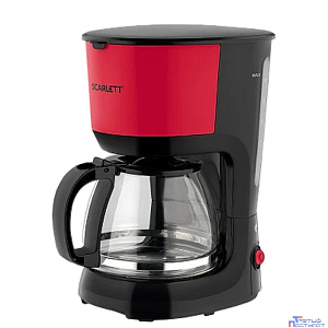 Кофеварка капельная Scarlett SC-CM33013 750Вт красный/черный