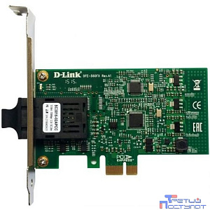 D-Link DFE-560FX/10/B1A Сетевой PCI Express адаптер с 1 портом 100Base-X SFP (10 адаптеров в упаковке)