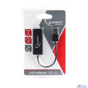 Gembird Сетевой адаптер Ethernet USB 2.0 - Fast Ethernet adapter (NIC-U2)